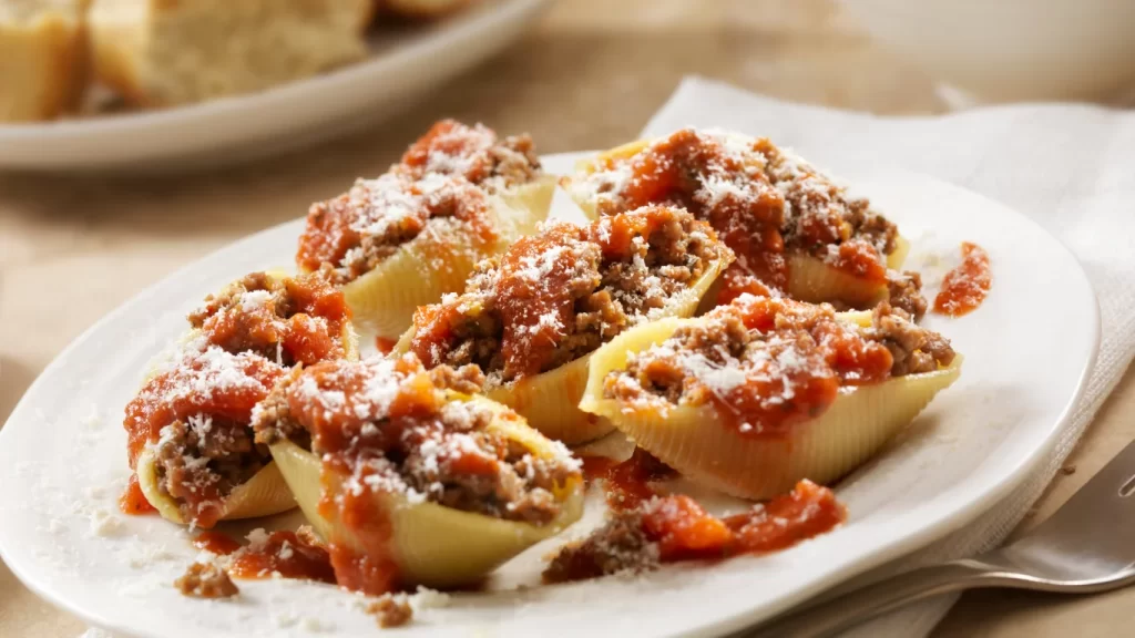 Stuffed shells recipe with meat